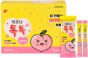 LEMONA TOKTOK, Kids Vitamin C 50mg, Peach Flavored, Easy to Take for Overall Health & Daily Energy - 100 Stick Packs(2g)
