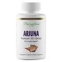 Paradijs Kruiden Arjuna, Cardiovasculair Ondersteuning, Bloeddruk Onderhoud, Hartgezondheid, Antioxidant Supplement, Vegan, Non-GMO, Glutenvrij, 60 Vegetarische Capsules