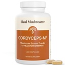 Echte Paddestoelen Capsules Supplementen - Biologische Cordyceps Paddestoelen Poeder in Capsules - Energie en Performance Paddenstoelen met Geverifieerde Beta Glucans - Vegan, Non-GMO, 300 Capsules