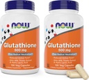 Nu Glutathion 500 mg, 100 Vegan Capsules (verpakking van 2) - Verminderde vorm GSH Supplement - Verbeterd met melkdistel Extract en Alpha Lipoïnezuur