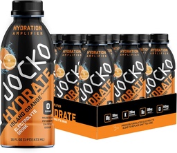 Jocko Fuel Hydrate Electrolyte Dranken - Sport Drink Hydration Amplifier, Dorst Quencher - Wetenschappelijk samengesteld Electrolyte Blend Island Orange Flavor 16 Oz (12 Pack)