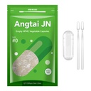 Maat 0 Capsules Lege veganistische plant op basis van helder (500 aantal) Glutenvrij, niet-GMO, Halal Certified Pill Caps vullen Kit met 2 Lepels voor vegetarisch DIY uw eigen supplementen