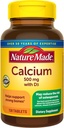 Nature Made Calcium 500 mg met vitamine D3, Dieetsupplement voor Bone Support, 130 tabletten