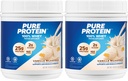 Puur eiwit Poeder - Wei, Hoog eiwit, Lage suiker, Glutenvrij, Vanille Cream smaak - 1 lb (Verpakking mei Vary) (pakket van 2)