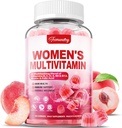 Womens Multivitamin Gummies - Sugar Free Multivitamin for Women with Vitamins A, C, D, E, Niacin, Folate, B6 & B12, Iron, Calcium, Zinc - Multi Vitamins & Minerals for Skin, Hair, Energy & Immune