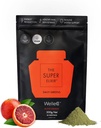 WelleCo The Super Elixir, Daily Greens Powder with Probiotics, Superfoods & Whole Foods, Blood Orange Drink Mix for Gut Health, Immunity, Energy, Skin & Hair, 10.50z Jar