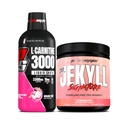 PROSUPPS L-Carnitine 3000 Stimulant Free Liquid Shots (31 Servings, Dragon Fruit) en Mr Hyde Signature Series Pre-workout Energy Powdered Drink (30 Servings, Aardbei) Bundel
