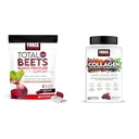 Force Factor Total Beets Blood Pressure Support 60 Kauwen en Collagen Boosting Superfoods 60 Zachte Kauwen voor de gezondheid van het hart, huid, haar en nagels