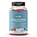 Conception for Her Fertility Gummies - Vruchtbaarheid Supplementen voor vrouwen met Myo Inositol, Folate & more Essential Nutrients - Delicious Juicy Strawberry Hormone Balance Vitaminen, 75 kt Pectin Gummies