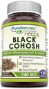 Pure Naturals Black Cohosh Menopauze Relief - Natuurlijke oplossingen voor Menopauze Ondersteuning - 540 Mg Supplement met Pure Root Extract 120 Capsules