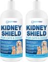 Hond en Kat Nierondersteuning, Canine Feline Renale Gezondheidsondersteuning Supplement voor normale nierfunctie, Creatinine, Detox, Beste Nier Kat Supplement, verbeteren Huisdieren Levend een Niergezondheid - 2 Pack