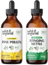 Wild & Organic Pine Pollen Tinctuur 4 fl oz & Stinging Nettle Root Tinctuur 4 fl oz