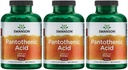 Swanson Pantothenzuur (Vitamine B-5) Energie Metabolisme Zenuwfunctie Ondersteuning 500 mg 250 capsules (3 verpakkingen)