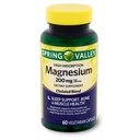Spring Valley High Absorption Magnesium 200 mg Sleep Support 60 Capsules + Your Vitamin Guide