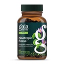 Gaia Herbs Nootrope Focus - Hersenen & Cognitieve Ondersteuning Supplement om Gezonde Concentratie te handhaven* - met Saffron, Lemon Balm & Spearmint - 40 Liquid Phyto-Capsules (Up to 20-Day Supply)