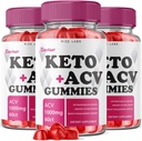 rize labs - Pro Fast Keto+ACV Gummies for Advanced Weight Loss, All Natural Keto Plus Apple Cider Vinegar 1000mg Supplement, helpt bij het verminderen van buikvet, voor extra sterkte (180 Gummies)