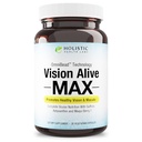 Holistic Health Labs Vision Alive Max met 8 Natural Ingredients Lutemax® 2020, bosbessen, bosbessen, c3g van Black Currant, Maqui Berry, Saffron en Astaxanthine (30 Count (Pack of 1))
