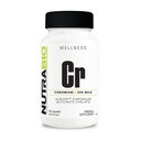 NutraBio gecheleerd chroom GFT - 200 mcg - 90 plantaardige capsules