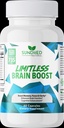 Limitless Brain Boost (60 caps) - Geheugen, Focus, Geestelijke Helderheid - Nootropics Wetenschappelijke Formule voor Verbeterde Prestaties, Super Ginkgo Biloba, St John Wort Extract, DMAE