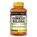 Mason Natural Ginkgo Biloba, 1 maand aanbod, helpt bij het verbeteren van geestelijke alertheid en ondersteuning Optimale hersenfunctie, 60 capsules