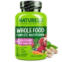 NATURELO Whole Food Multivitamine for Women 50+ (Iron Free) with Vitamins, Minerals, & Organic Extracts - Supplement for Post Menopausal Women Over 50 - No GMO - 120 Vegan Capsules
