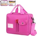 Medicine Pillen Flessen Organisator Bag, Large Travel Pill Case Box en opslag, afsluitbare vitamines pil drager voor drugs, visolie, medische benodigdheden (Roze)