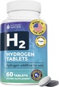 Versterkt Water Water Water Water Water Tablets met Magnesium, H2 Supplementen ondersteunen Normale Energie, Hersenen, Cognitieve Gezondheid, Non-GMO & Glutenvrij - 60 Servers