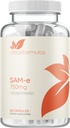 Bioactive SAM-e 750mg - High Strength SAM-e supplement met biologisch actieve S,S-formulier voor lever- en mondondersteuning - Vegan Non-GMO Conservative Free - Made in The US (60 Capsules)