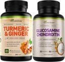 Basis van de natuur Kurkuma en gember 240 t + Glucosamine Chondroitin 90 t la