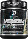 DRAGON PHARMA Venom Extreme Potency Pre-Workout, Laser Sharp Focus + Energy, Intense Performance, Bewezen Ingrediënten voor Verbeterde Vasodilatatie & Endurance (40 Servers, Piña Colada)