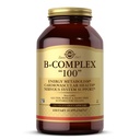 Solgar B-complex "100," 250 plantaardige capsules - Ondersteuning van het zenuwstelsel - Ondersteunt energiemetabolisme - Non-GMO, veganistisch, glutenvrij, zuivelvrij, Kosher - 250 porties