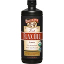 Barleans biologische Vlaszaadolie Vlas, koude pers Vlaszaad, 7,640mg ALA Omega 3 Vetzuursupplement voor gewrichts- en hartgezondheid en gezonde spijsvertering, 32 oz