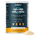 Lazu Golden Wellness Colostrum Supplement,Grass-Fed Bovine Colostrum Powder (310 mg IgG & lactoferrine), NZ Monofloral Manuka Honey (200MGO), Vitaminen bevordert Gut Health & Athletic Performance - 450 g