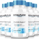 (5 Pack) VitalFlow Capsules, VitalFlow Advanced Prostate Support Formula, Officiële Natuurlijke Formule aan Regain Control, Maximale sterkte pillen ter ondersteuning van Wellness, Vital Flow Reviews (300 Capsules)