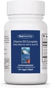 Allergy Research Group Vitamin D3 Complete - Vitamin D3 and K2 Supplement, Daily Balance, with Vitamin A, DeltaGold Tocotrienols, High Potency, Veggie Softgels - 120 Count