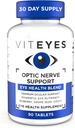 Viteyes Optic Zenuw Support Supplement, Premium Ocular Nutrition Blend, 90 tabletten, wit