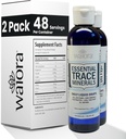Waiora Essential Trace Minerals Help Verloren/Verloren Mineral te herstellen 60+ Ionische Trace Mineralen Ondersteuningslichamen Vitale functies, pH-balans 