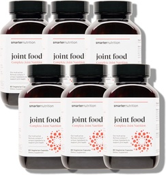 SMARTERNUTRITION Joint Food - Whole-food Joint Supplement to Support Smeermiddel & Mobility - Formulated with Collageen Type II, MSM, Vitamin C, Turmeric, Bromelain - 6 Pack[180-Day Supply]