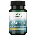Swanson Ajipure L-Serine Pharmacecal USP Grade Hoge zuiverheid Aminozuur Supplement Cognitieve functie Brain Health 500 mg 60 Veggie Capsules