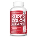 Health Plus Super Colon Cleanse 60 Day Supply of Gentle Gut Cleanse Detox, Psyllium Husk, Probiotics for Constipation Relief & Digestive Support, 240 Capsules