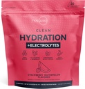 Type Zero Clean Hydration + Electrolytes Drink Mix (30 Single-Serving Packets) - Advanced Hydration for Any Occasion (Strawberry Watermeloen)