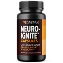 NeuroIGNITE Hersensupplementen voor Geheugen en Focus - 30 Tellen - Nootropics Hersenen Ondersteuning Supplement met Bacopa, Ginkgo Biloba, St. John's Wort, Fosfatidylserine - Non-GMO Capsules, 1-maand levering