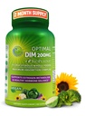 Optimale DIM 200 mg Supplement voor vrouwen en mannen - Gemaakt met biologische Whole Foods - Estrogen & Hormone Balance Support Diindolylmethaan Complex - Maximale absorptie Vertraagde Release Capsules - 60 Tel.