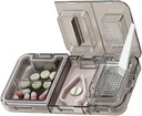 CFMOUR 3-in-1 Pillensnijder Splinter voor kleine of kleine grote pillen, Crusher Grinder met poederborstel Grind tabletten, Pillendrager voor opslag pillen, Mills voor ouderen, Kids&Pets, Zwart