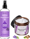 Topical Magnesium Lotion&Spray voor beenkrampen en slaap,Nighttime Magnesium crème voor pijn, muscle ontspanning,kalm,diepe hydratatie voor lichaams- en huidverzorging - Natuurlijke en veilige voor kinderen