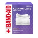 Band-Aid merk Absorberende Kussen Care Steriel Vierkante Gauze Pads voor EHBO-bescherming van kleine sneden, Scrapes & Burns, Niet-Adhesive, Wound Care Dressing Pads, Groot, 4 in x 4 in, 25 ct