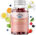 myPEAK Radiance Vegan Collagen Booster and Superfruit Gummies, Collageen Supplements with Superfruits and Skin-Enhancing Nutrients, Hair Skin and Nails Vitamines for Beauty, 60 Gummies