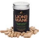 Lion's Mane Mushroom, 60 Capsules 500mg Elke, Nerve Growth Factor (NGF) & Nootropic (Focus, Geheugen, BDNF), Hot Water Extract, Wood grown, Fruiting Bodies, 30% Beta-D-Glucans