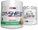EHP Labs Shred + Acetyl Bundle - OxyShred Thermogenic Pre Workout Powder & Shredding Supplement - Acetyl L-Carnitine - Supports Natural Energy, Aids Metabolism, & Healthy Brain Function