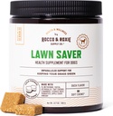 Rocco & Roxie hond urine Neutralizer voor gazon, groen gras Savers voor honden urine Pee spots, UTI Health & Bladder Control Supplement met D-Mannose, Apple Cider Vinegar & DL-Methionine, 90ct Zachte Kauwen